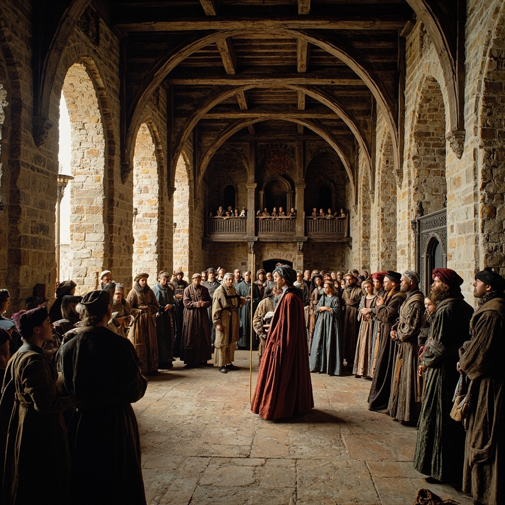 Medieval royal assembly at Erfurt
