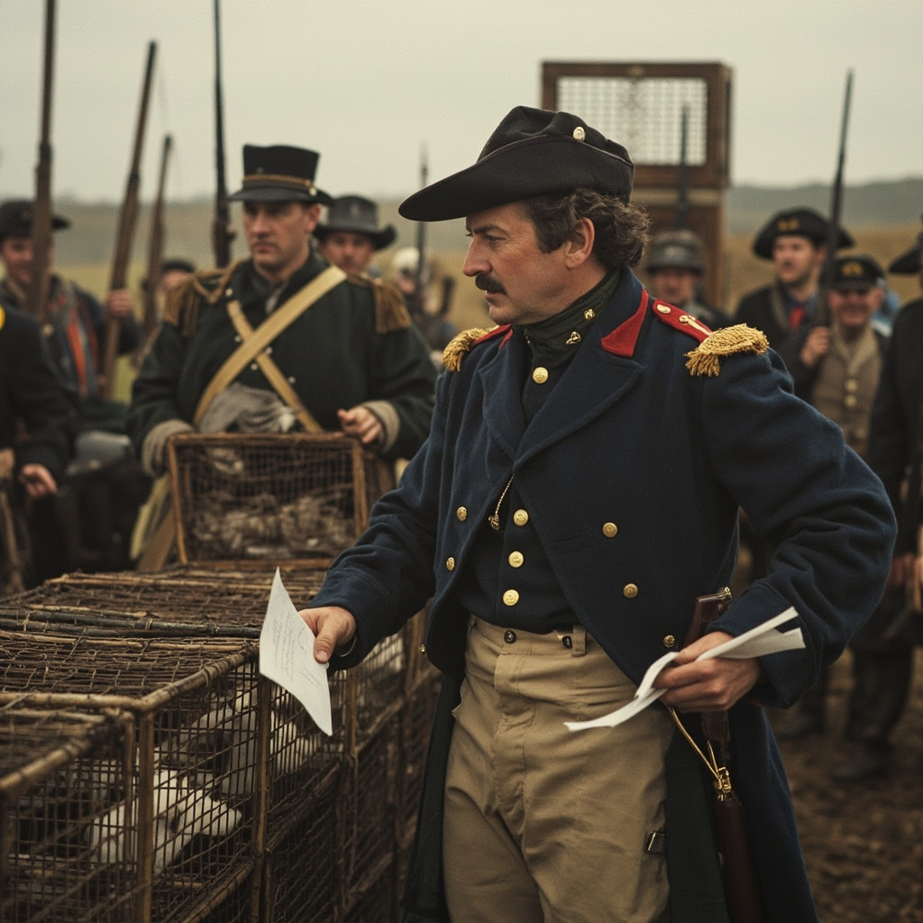 Alexandre Berthier organizing the rabbit hunt