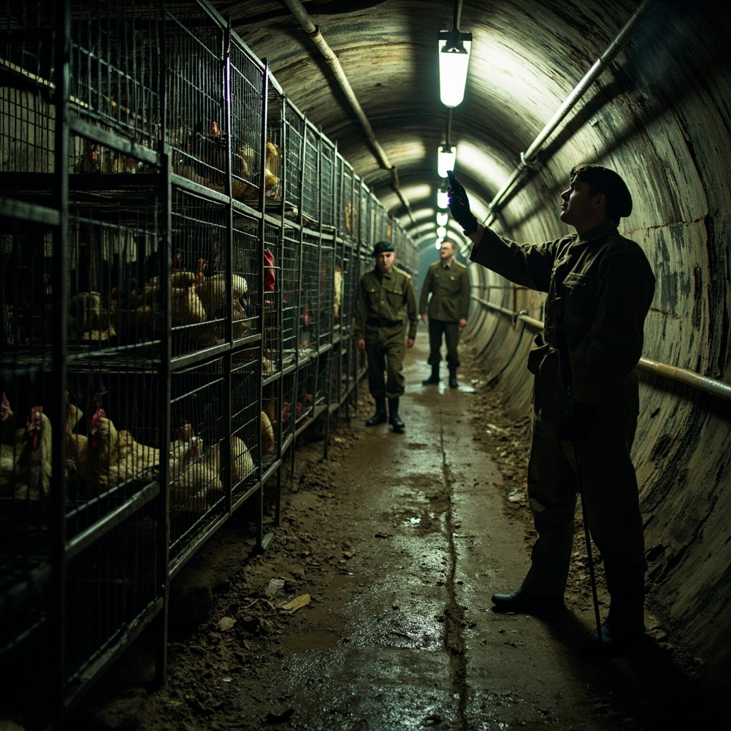 Cold War military bunker with nuclear weapons storage