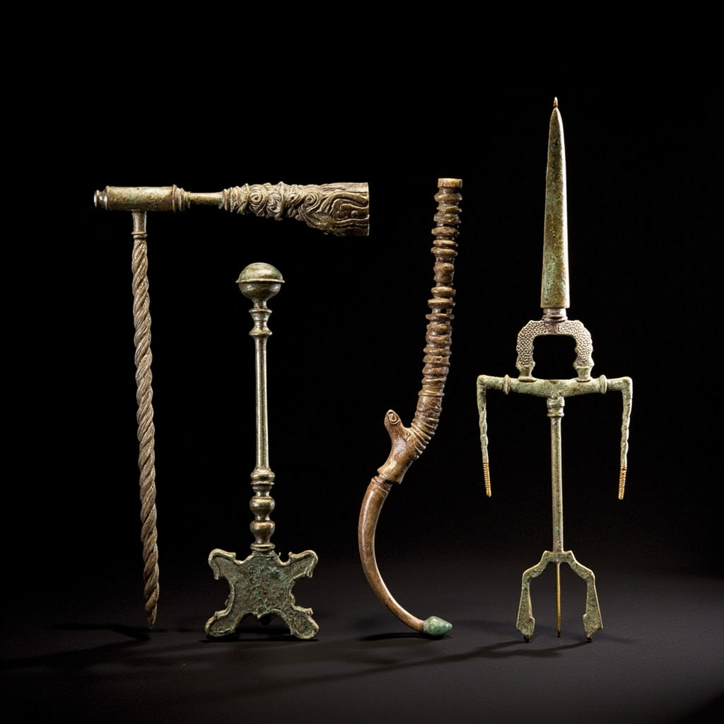 Ancient Roman surgical instruments and medical tools