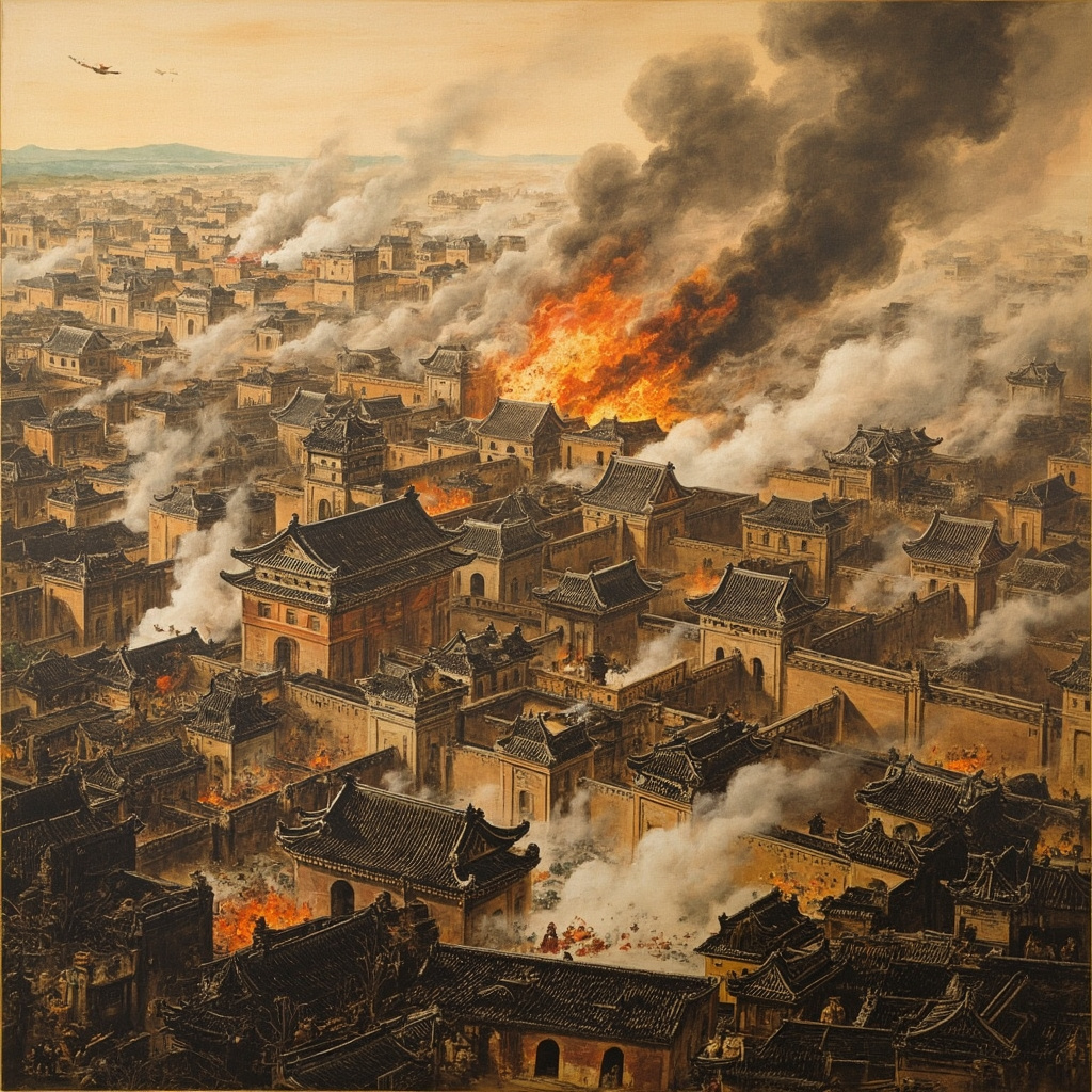 Historic siege of Nanjing city walls