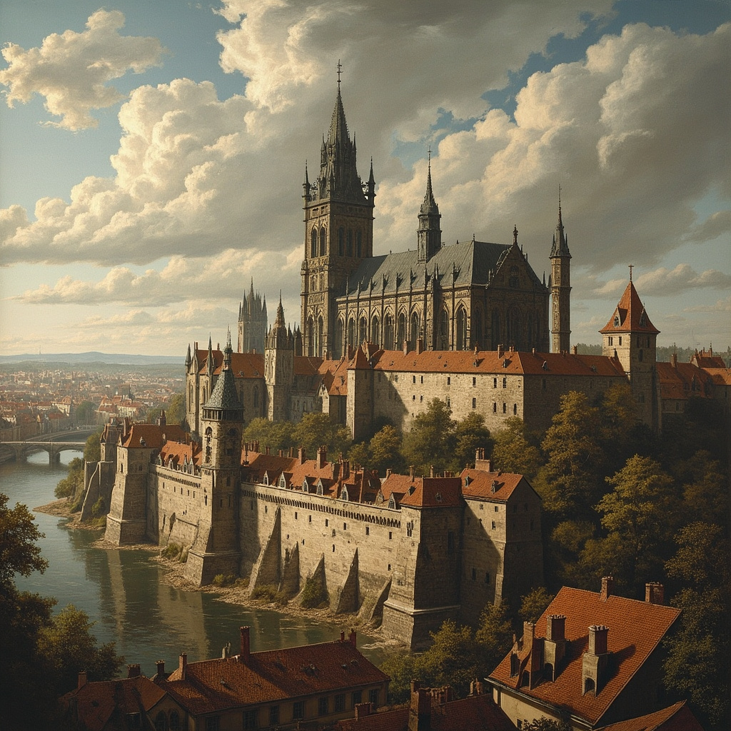 Prague Castle in 1618