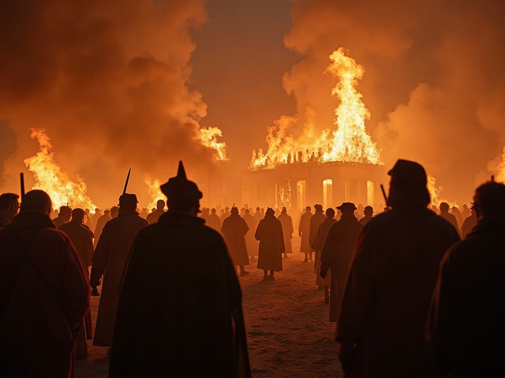 The Burning of the Savoy Palace — context image